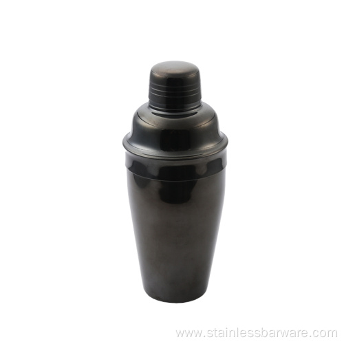 Black electroplated plated wine shaker 700ml